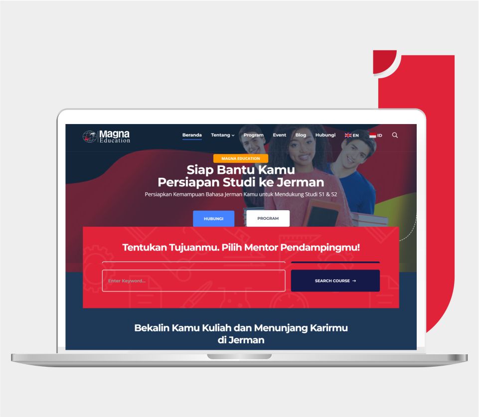 Website Magna Education - Portfolio Qlausa 1