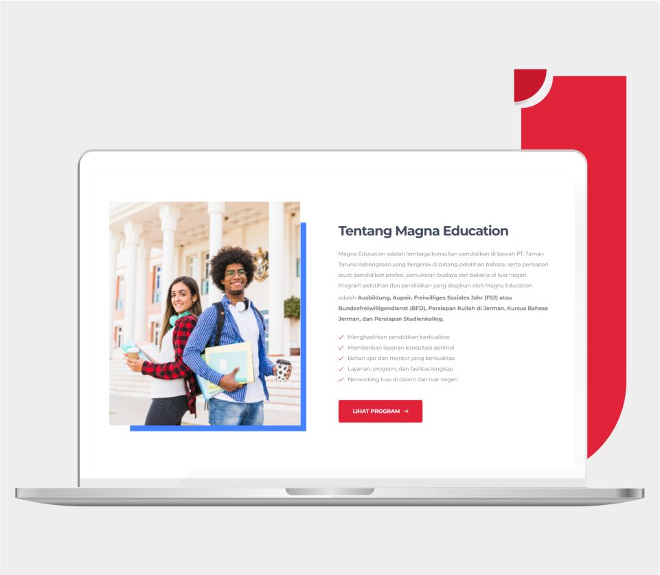 Website Magna Education - Portfolio Qlausa 3