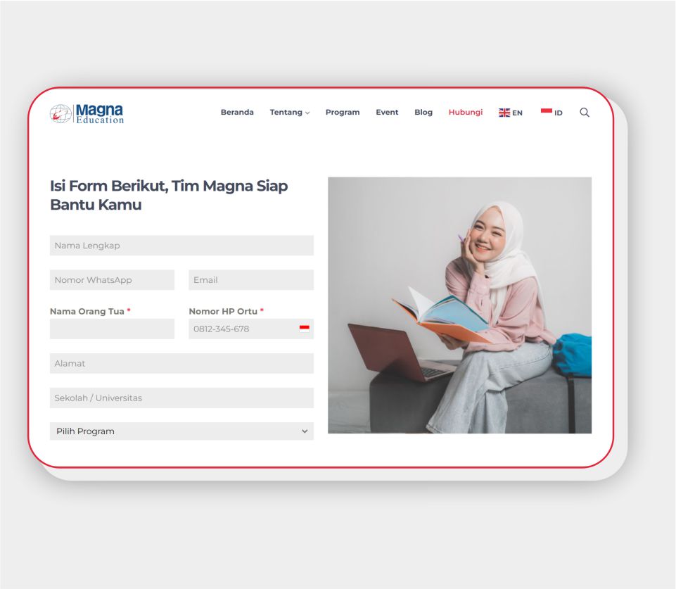 Website Magna Education - Portfolio Qlausa 5